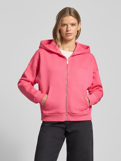 Review Oversized sweatjack met capuchon Neon roze - 4