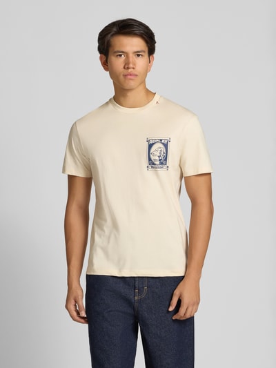 Replay T-Shirt mit Rundhalsausschnitt Offwhite 4