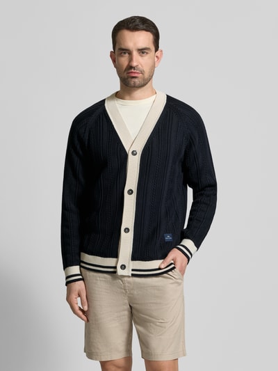 Paul Smith Cardigan mit V-Ausschnitt und Knopfleiste Marine 4