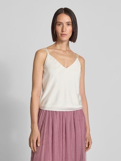 Jake*s Cocktail Top z zaokrąglonym dekoltem w serek Écru 4