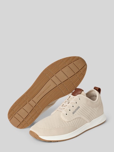 Tommy Hilfiger Lage sneakers met label in reliëf Beige - 4
