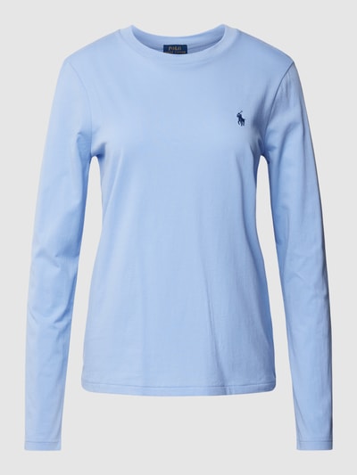 Polo Ralph Lauren Longsleeve mit Logo-Stitching Hellblau 2