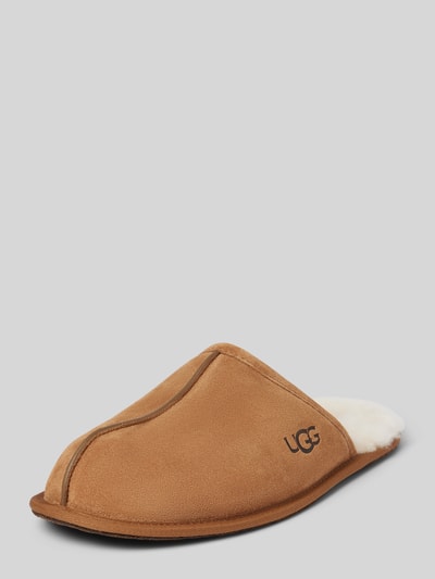 UGG Slides mit Label-Print Modell 'SCUFF' Cognac 1