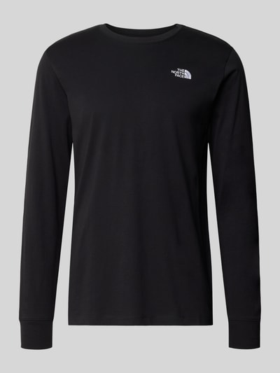 Produktfoto, Langarmshirt aus Baumwoll-Mix Modell 'EVOLUTION' von The North Face in Schwarz, elastische Abschlüsse, Label-Stitching, lockere Passform