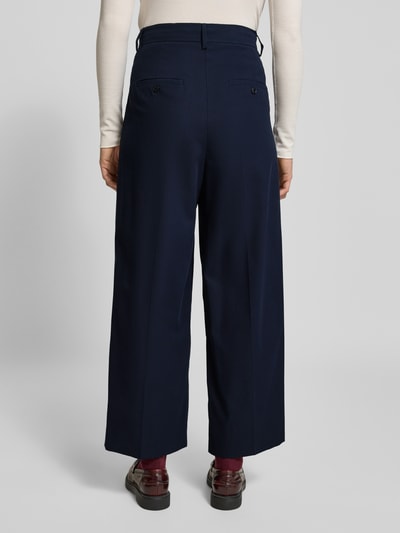 Weekend Max Mara Wide leg bandplooibroek van puur katoen, model 'VETTURA' Marineblauw - 5
