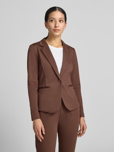 ICHI Blazer mit Viskose-Anteil Modell 'Kate' Dunkelbraun 4
