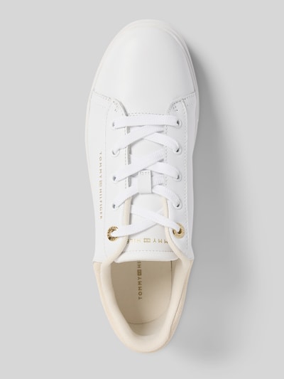 Tommy Hilfiger Lage sneakers van echt runderleer Wit - 3