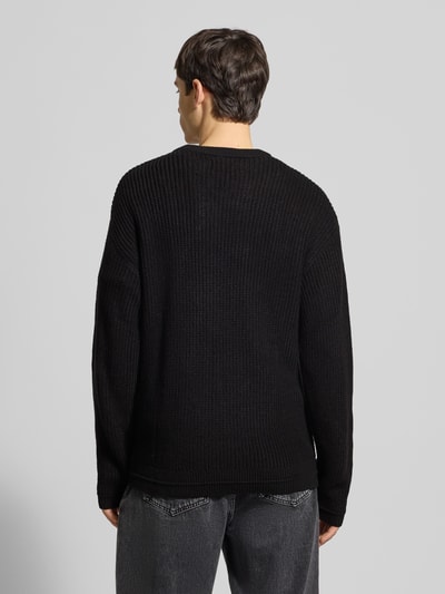 Jack & Jones Strickpullover mit Rundhalsausschnitt Modell 'KAITO' Black 5