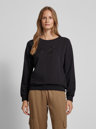 LIU JO SPORT Sweatshirt mit Label-Detail Black 4