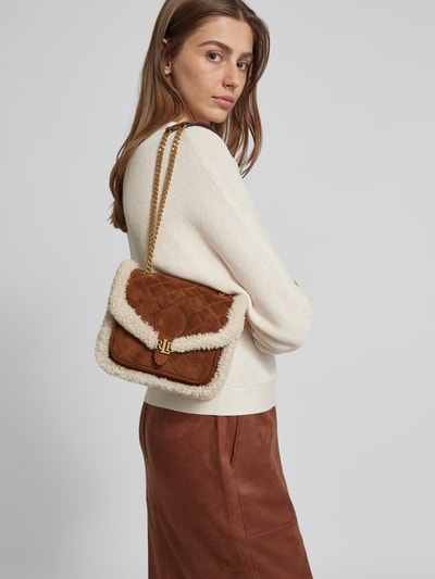 Lauren Ralph Lauren Handtasche aus Schafsleder mit Label-Details Modell 'BRADLEY' Camel 1