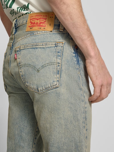 Levi's® Wide Leg Fit Jeans aus Baumwoll-Mix Modell '501®' Schlamm 3