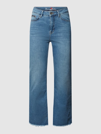 Buena Vista Jeans met labeldetails Blauw - 2