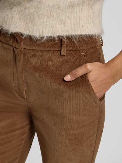 Weekend Max Mara High waist coduroy broek, model 'MARRUCA' Hazelnoot - 3