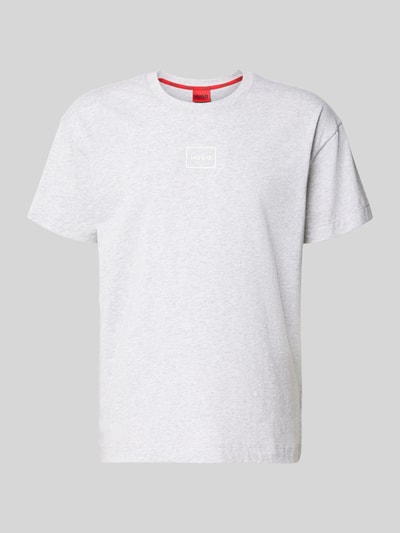 Produktfoto, Regular Fit T-Shirt aus Baumwoll-Mix Modell 'LAZE T-SHIRT' von HUGO, Optik: Unifarben, Label-Print, Rundhals, Kurzarm
