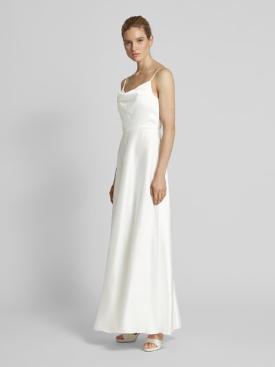 Luxuar Brautkleid mit Wasserfall-Ausschnitt Offwhite 4