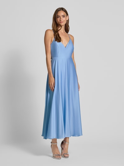 Jake*s Cocktail Cocktailkleid mit V-Ausschnitt Hellblau 1
