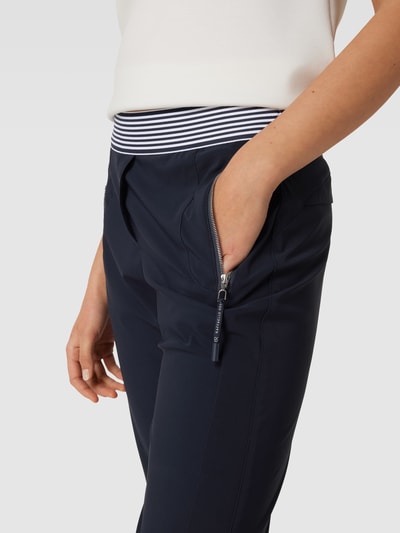 Raffaello Rossi Schlupfhose mit Reißverschlusstaschen Modell 'Ribbon' Marineblau 3