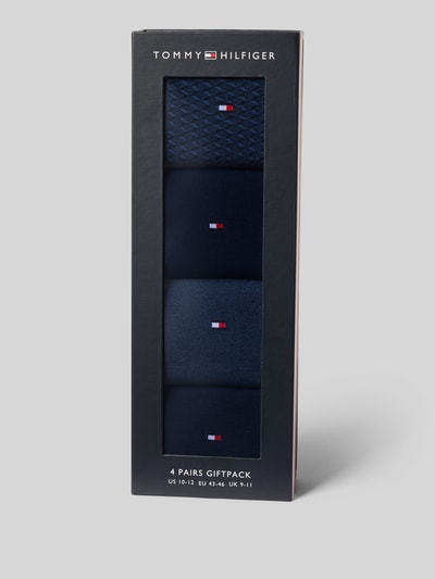 Tommy Hilfiger Socken mit Logo-Detail im 4er-Pack Marine 3