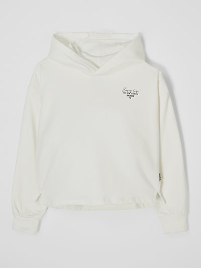 Garcia Hoodie mit Message-Print  Offwhite 1