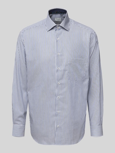 ETERNA Comfort Fit Businesshemd mit Knopfleiste Marine 2