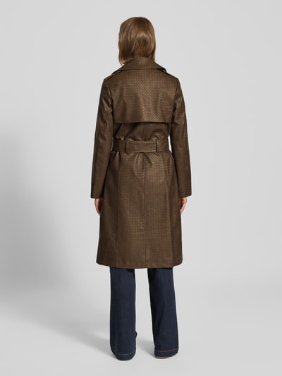 Guess Trencz z paskiem w talii model ‘CARMEN’ Ciemnobrązowy 5