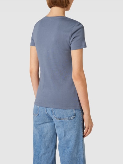 Montego T-Shirt mit geripptem Rundhalsausschnitt Graphit 5
