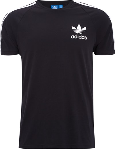 adidas Originals T-Shirt mit Kontraststreifen und Logoprint Black 5