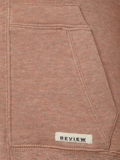 Review Sweatjacke mit Raglanärmeln - meliert Altrosa Melange 6