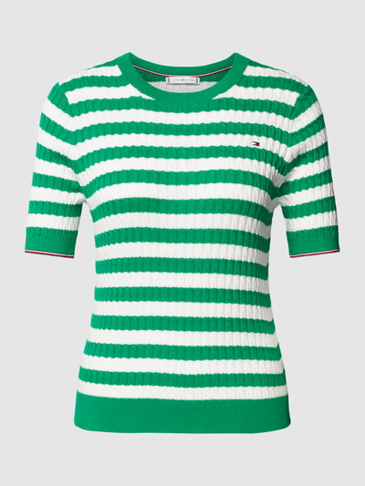 Tommy Hilfiger Gebreid shirt met kabelpatroon Groen - 2