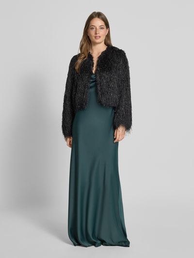 V by Vera Mont Jacke aus Effektgarn mit Rundhalsausschnitt Black 1