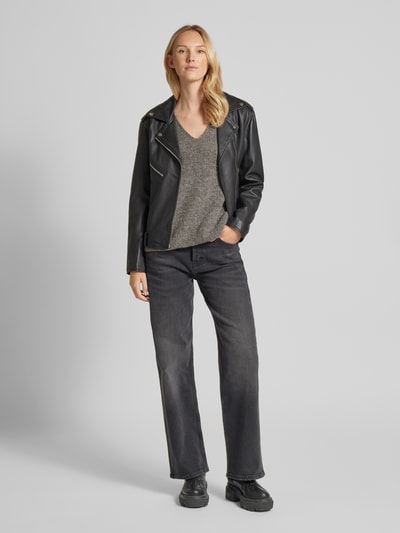 Vero Moda Loose fit gebreide pullover met wol, model 'DESMA' Middengrijs - 1