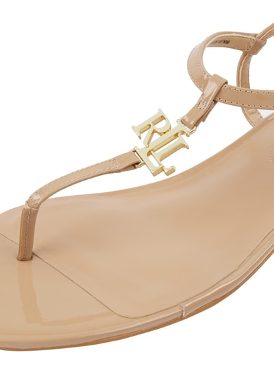 Lauren Ralph Lauren Sandalen aus Leder Modell 'Elmstead' Beige 2