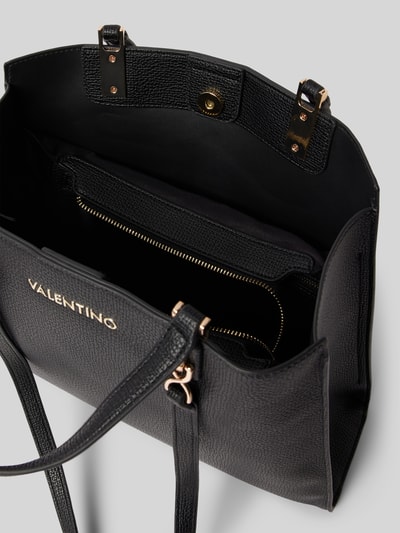 VALENTINO BAGS Handtas met labelprint, model 'STEREO' Zwart - 4