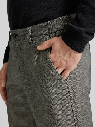 Marc O'Polo Shaped Fit Chino aus Baumwoll-Mix mit Gürtelschlaufen Modell 'STIG SHAPED' Anthrazit 3