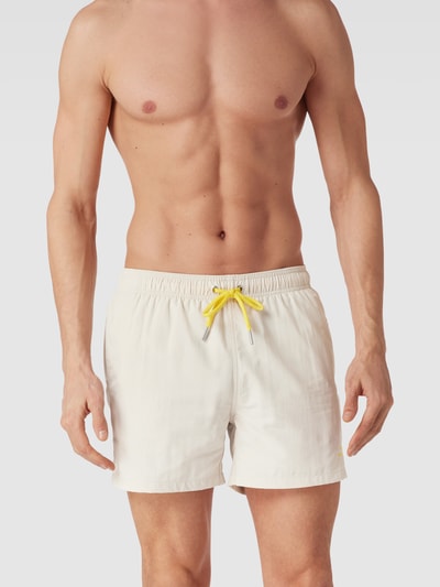 Gant Badehose mit Label-Stitching Beige 1