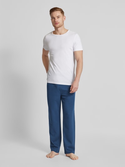 BOSS Straight Leg Sweatpants mit Strukturmuster Jeansblau 1