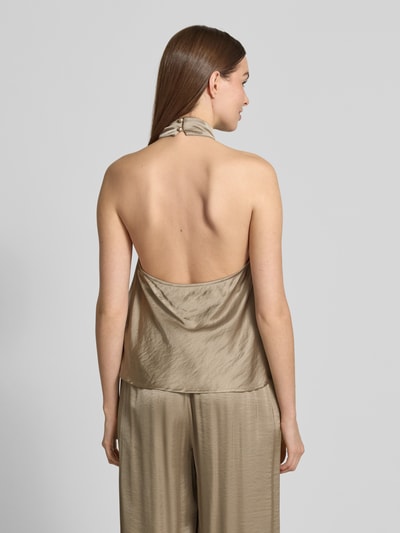 mbyM Blousetop met halter, model 'Zuzela' Beige - 5