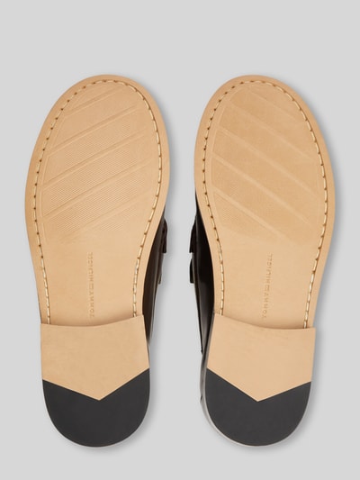 Tommy Hilfiger Loafer aus echtem Leder mit Tasseln Dunkelbraun 3