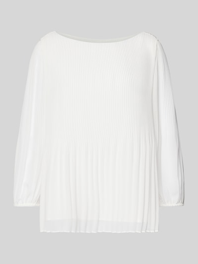 s.Oliver BLACK LABEL Regular Fit Bluse aus Chiffon Offwhite 2