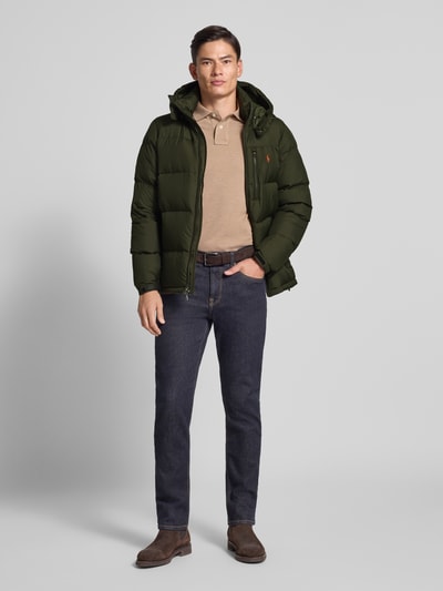Polo Ralph Lauren Daunenjacke mit Logo-Stitching Oliv 1