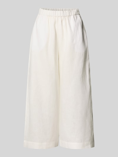 MM Wide Leg Leinenhose mit elastischem Bund Modell 'MINNIE' Offwhite 2