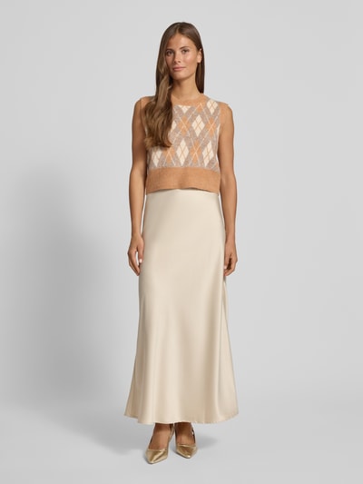 SUNCOO PARIS Weste mit Rundhalsausschnitt Modell 'PHILO' Camel 1