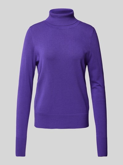 Christian Berg Woman Gebreide pullover met ribboorden Violet - 2