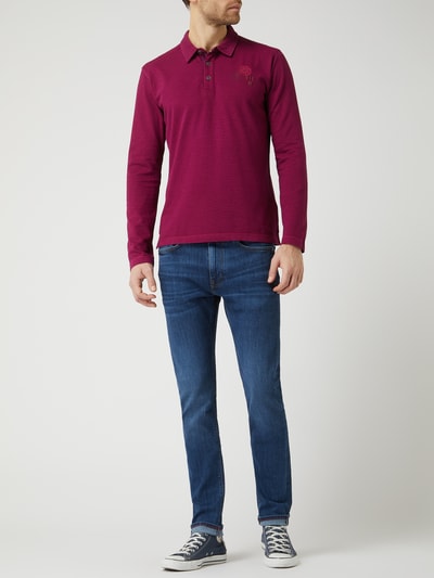 Lerros Poloshirt met lange mouw Rood - 1