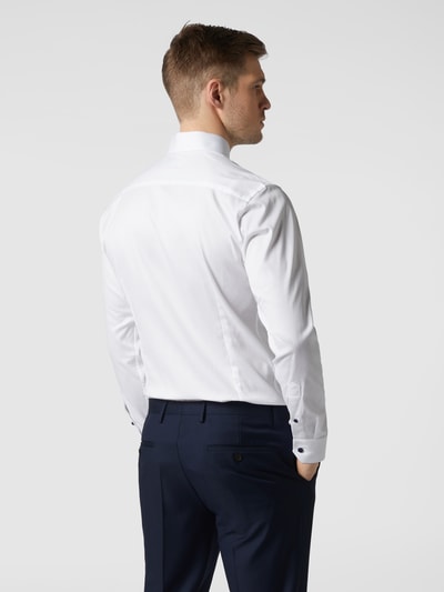 Eton Slim Fit Business-Hemd aus Twill  Weiss 5