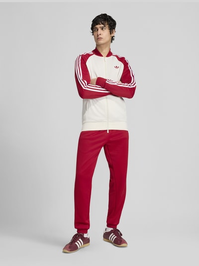 adidas Originals bluza rozpinana o kroju regular fit z domieszką bawełny Biały 1