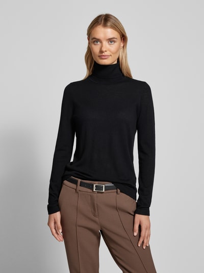 Christian Berg Woman Selection Gebreide pullover met ribboorden Zwart - 4