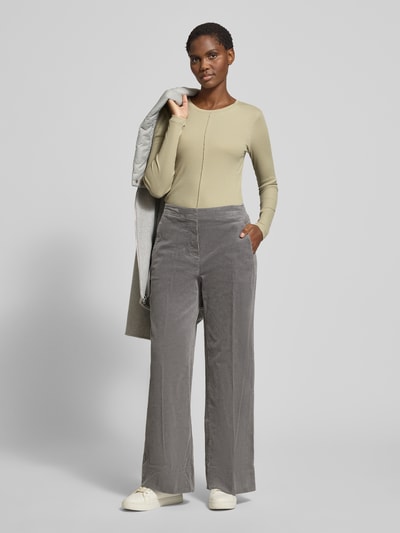 OPUS Longsleeve in Ripp-Optik Modell 'Sadalie' Schilf 1