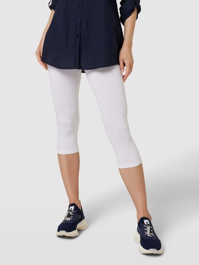 Fransa Leggings mit elastischem Bund Modell 'Zokos' Weiß 4