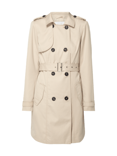 Vila Damen Mantel Mit Taillengürtel - Eleganter Fly-Away Kragen Mantel